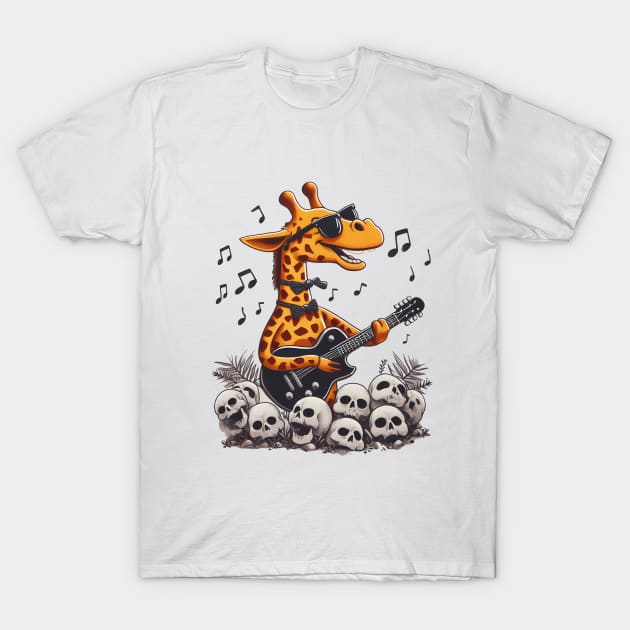 Rockin Giraffe T-Shirt by Andi's Design Stube